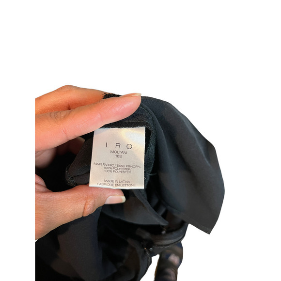 IRO Moltani Crepe Lace-Up Romper - Picture 9 of 16